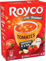 Tomate et Croûtons à l'ail