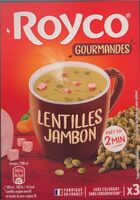 Lentilles jambon