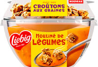 Mouliné de légumes -  croûtons aux graines