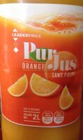 Pur jus orange sans pulpe
