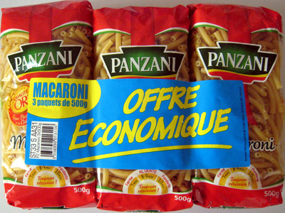Pâtes alimentaires Macaroni au blé dur qualité supérieure