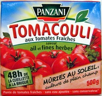 Tomacouli aux Tomates Fraîches saveur ail et fines herbes 500 g