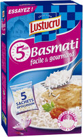 Lustucru riz basmati 5 min sachets 450g (5x90g)