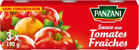 Panzani sauce tomate fraiche 3x190g
