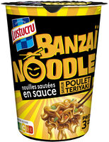 Lustucru banzaï noodle nouilles sautées en sauce poulet teriyaki 90g