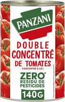 Panzani sauce concentré de tomates ""0 résidu de pesticides"" 140g"