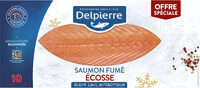 Saumon fumé écosse 10 tranches Delpierre