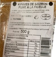 Pavé de saumon fumé à la ficelle