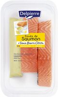 Pavés de saumon sauce beurre citron