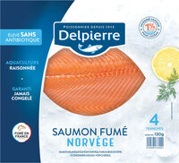 Saumon fumé Norvège 4 tranches Delpierre