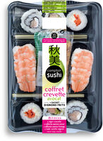 Coffret 8 pcs avocat crevettes comptoir sushi