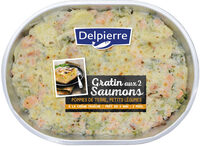 Gratin aux 2 saumons, pommes de terre & petits légumes