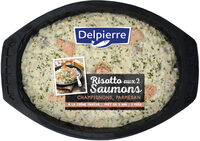 Risotto aux 2 saumons champignon , parmesan