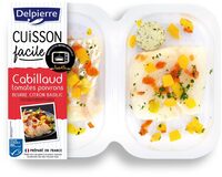 Cabillaud tomates & poivrons beurre citron basilic