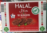 10 burgers surgelés
