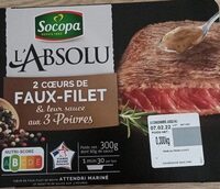 2 cœurs de faux-filet & leur sauce aux 3 poivres