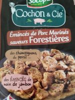 Eminces de porc marinés saveurs forestieres