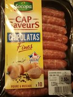 Chipolatas fines poivre & muscade