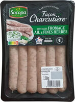 Saucisses fromage ail & fines herbes