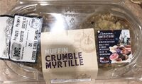 Muffin crumble myrtille