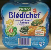 Blédichef - Purée aux épinards et saumon du Pacifique