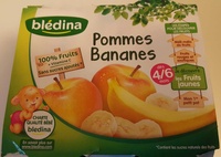 BLEDINA POTS FRUITS Pommes Bananes 4x130g Dès 4/6 Mois