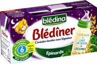 BLEDINA BLEDINER BRIQUES Epinards 2x250ml Dès 6 mois