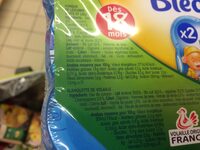 Blédichef Blanquette +fondue De Légumes 4x260g Dès 18 Mois