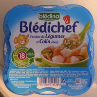 Blédichef - Fondue de légumes et Colin (lieu)