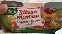 IDEES DE MAMAN BOLS Carottes Navets Petits Pois Bœuf 2x200g Dès 6 Mois