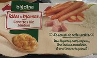 IDEES DE MAMAN BOLS Carottes Riz Jambon 2x200g Dès 8 Mois