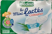 Les Mini Lactés Croissance Nature Sucré