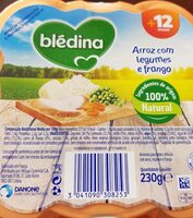 Arroz com legumes e frango