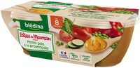 IDEES DE MAMAN BOLS 2x200g Petits pois à la provençale Dès 8 mois