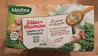 IDEES DE MAMAN BOLS 2x200g Légumes verts Champignons Dès 8 mois
