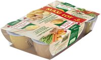 IDEES DE MAMAN Pommes de terre Poulet / Haricots verts Carottes Veau / 1 Petits pois à la provençale Dès 8 mois