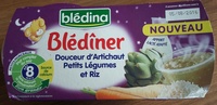BLEDINER BOLS 2x200g Douceur d'Artichauts Petits Légumes Riz Dès 8 mois