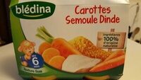 Carottes Semoule Dinde 2x200g