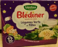 Blédiner - Légumes verts et pâtes