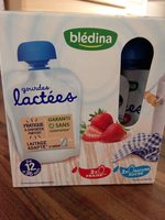 GOURDES LACTEES 95gx4 - Fruits Rouges / Pomme Banane - dès 10 mois