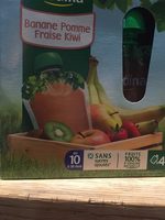 Gourde Banane Pomme Fraise Kiwi 4x90g dès 10 Mois