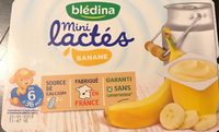 BLEDINA LES MINI LACTES 6x55g Banane dès 6 mois