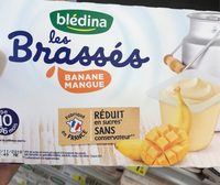 Les Brassés Banane Mangue 6X95G Dès 10 mois