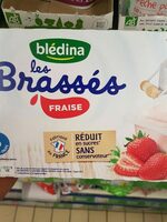 BLEDINA LES BRASSES Fraise 6X95G Dès 6 mois