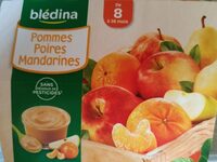 Coupelles fruits Pommes Poires Mandarines