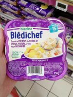 BLEDINA BLEDICHEF Ecrasé de Pommes de Terre et Choux-Fleurs, Crème Façon Béchamel 250g Dès 15 Mois