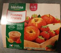 BLEDINA COUPELLES FRUITS Pommes Fraises 4x100g Dès 4/6 Mois