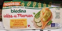 IDEES DE MAMAN Céréales gourmandes BOLS 2x200g Duo de Courgettes et Petits pois Quinoa Basilic Dès 12 mois