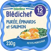 Blédichef Purée épinards et saumon