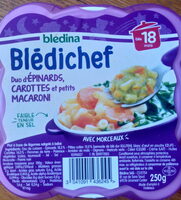 Duo d'Epinards, Carottes et Petits Macaroni